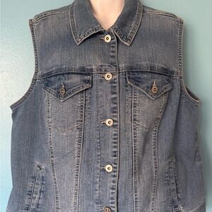 Style&co Women’s Denim  Sleeveless blue size 16 W